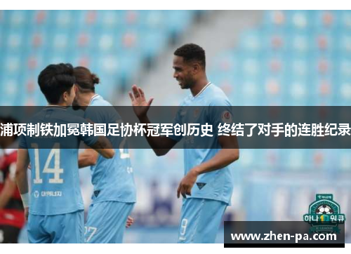 浦项制铁加冕韩国足协杯冠军创历史 终结了对手的连胜纪录